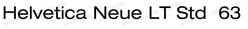 Helvetica Neue LT Std  63 Medium Ex字体转换